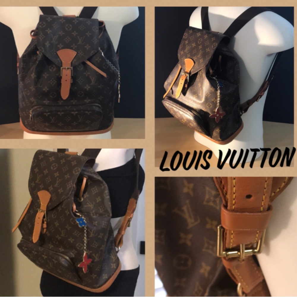 LOUIS VUITTON UNISEX BACK-PAC W/ADJUSTABLE SHOULDER STRAPS & OUTSIDE ZIP STORAGE - Picture 4 of 16